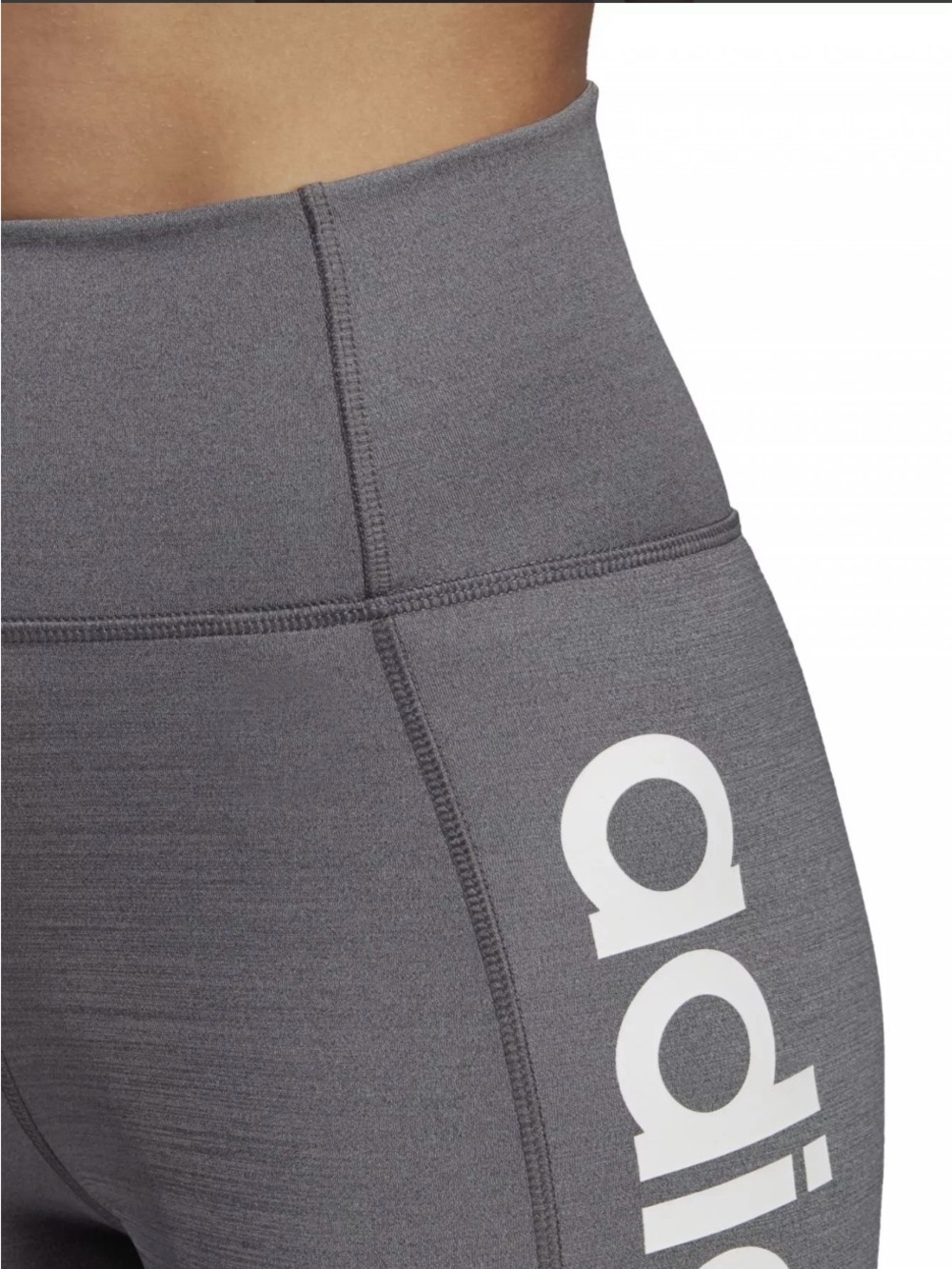 Adidas Tights W D2M Lo Hr Grey Large NWT - Picture 3 of 12